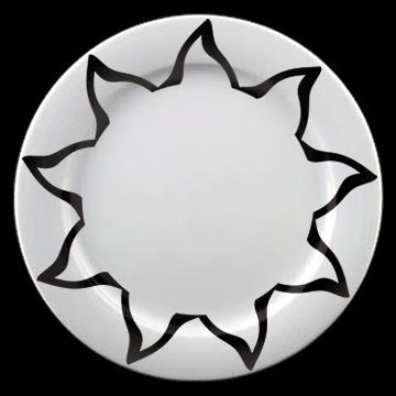 BOPLA BLACK & WHITE / Teller flach STAR 