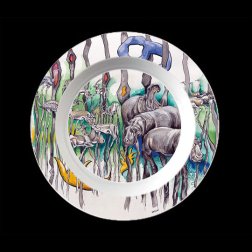 Teller tief KITWANA grün