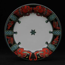 Teller flach LEO schwarz