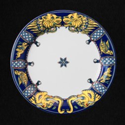 Teller flach LEO dunkelblau