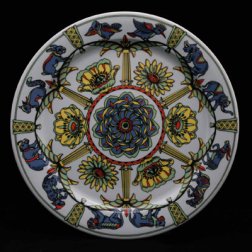 Teller flach WILD ROSE hellblau