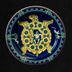 Teller flach TURTLE dunkelblau
