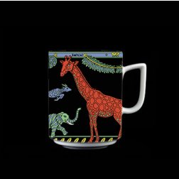 Maxi-Tasse GIRAFFE schwarz