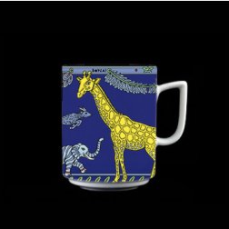 Maxi-Tasse GIRAFFE dunkelblau