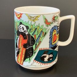 Maxi-Tasse PANDA hellblau
